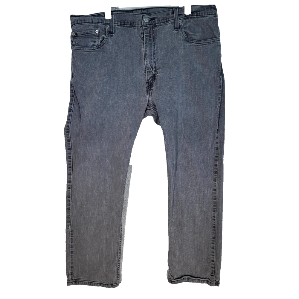 Levi's 559 Men's Jeans 40X30 Gray Denim Stretch 5-Pockets Straight Leg Zip Fly